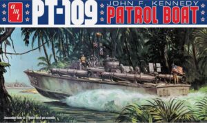 AMT 1233 1/64 John F. Kennedy PT-109 Model Kit HELL IN THE PACIFIC