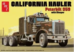 AMT 1327 1/25 Peterbilt 359 California Hauler w/Sleeper Plastic Model Kit