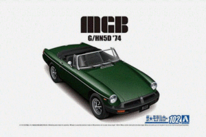 Aoshima 06881 1/24 MGB Mk.3 BLMC G/HN5D MK-3 '74 Model Kit