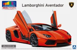 Aoshima 06201 1/24 Lamborghini Aventador '11 Orange Pearl Model Kit