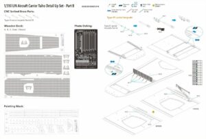 Very Fire 350901UP-B 1/350 IJN Aircraft Carrier Taiho Detail Up Set - Part B Deck