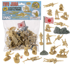 BMC 67026 1/32 WW2 Japanese Plastic Army Men 30 Imperial Soldiers of Japan HELL IN THE PACIFIC