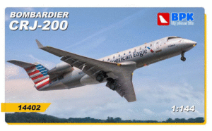 Big Planes Kits BPK14402 1:144 Bombardier CRJ-200 Medium-Haul Passenger Aircraft
