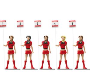 Carrera 1/32 (Red) Grid Ladies (5) 21123