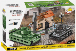 Cobi 2284 1/35 World War II - Panzer 38 (T) & Matilda Battle of Arras 1940 1,015 pcs