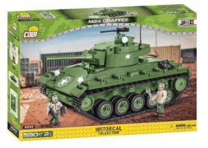 COBI TOYS 2543 1/35 US ARMY M24 Chaffee Tank Building Blocks Bricks ASSAULT ON THE RHINE