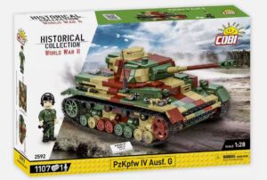 COBI 2592 1/28 PzKpfw IV Ausf.G HC WWII Brick Model 1100pcs