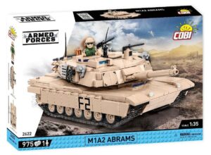 COBI TOYS 2622 1/35 M1A2 Abrams Tank 975 Parts Bricks NEW!