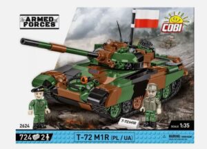 COBI-2624 1/35 Armed Forces T-72 M1R Poland/Ukraine Model Tank Building Bricks 724Pcs