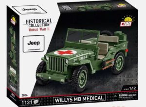 COBI 2806 1/12 Willys MB Medical Jeep D-Day 80th Brick Model 1070pcs Overlord