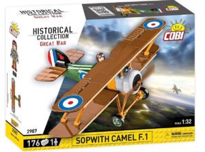 Cobi 2987 1/32 World War I RFC Sopwith F.1 Camel 175 Pieces Toys