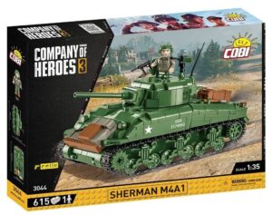 Cobi 3044 1/35 Company Of Heroes 3 Sherman M4 A1 600 Pieces Toys