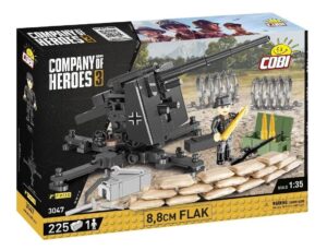 Cobi 3047 1/35 Company Of Heroes 3 88 Flak Gun 220 Pieces Toys 88
