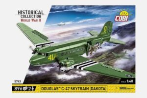 Cobi 5743 1:48 WWII Douglas C-47 Skytrain (Dakota) Construction Kit 896 Pieces Overlord ASSUALT ON THE RHINE
