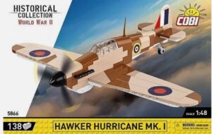 COBI 5866 1/48 Hawker Hurricane Mk.I HC:WWII Brick Model 138pcs