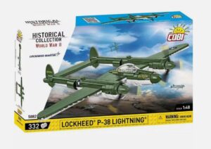 Cobi 5882 1:48 World War II Lockheed P-38 Lightning Aircraft Brick Kit 332 Pcs