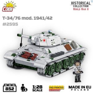 COBI TOYS 2595 1/28 T-34/76 mod. 1941/42 Tank SOVIET STORM