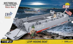 Cobi 4849 1/35 World War II - Landing Craft Higgins Boat 715 pcs