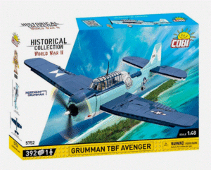 COBI 5752 1/48 HC WWII Grumman TBF Avenger Brick Model Plane 388pcs