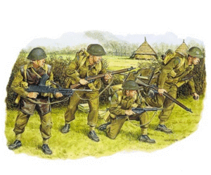 DRAGON 6055 1/35 British Commonwealth Troops (NW Europe 1944)  OVERLORD ASSAULT ON THE RHINE