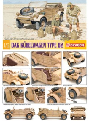 Dragon 1/6 DAK Kubelwagen Typ 82 # 75021