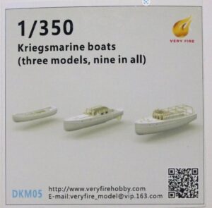 Very Fire DKM05 1/350 Kriegsmarine boat 3 types (9 boats)