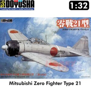 DOYUSHA DOY32ZEK 1/32 Mitsubishi A6M2 ZERO Fighter Type 21 Japan WWII HELL IN THE PACIFIC