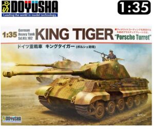 DOYUSHA DOY35KT2 1/35 KING TIGER Sd.Kfz.182 PORSCHE TURRET German Tank WWII 88 THFS