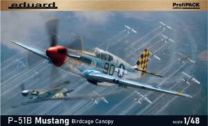 Eduard 82107 1:48 scale P-51B Mustang Birdcage Canopy ProfiPACK edition