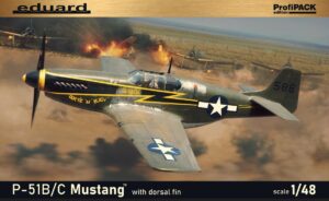Eduard 82108 1/48 Model Kit North-American P-51B/C Mustang with dorsal fin ProfiPACK