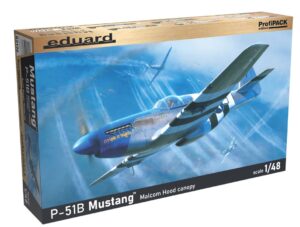 Eduard 82176 1/48 North-American P-51B Mustang, Malcolm Hood canopy Profipack Edition