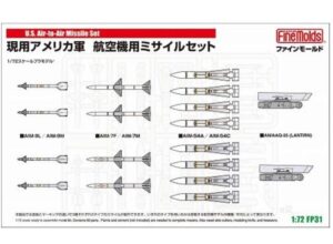 Fine Molds FP31  1/72 US Navy Air-to-Air Missile Set