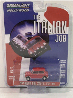 GREENLIGHT GL44880-B 1/64 HOLLYWOOD SERIES 28 THE ITALIAN JOB 1967 AUSTIN MINI RED