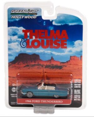 GREENLIGHT 44940-E 1/64 THELMA AND LOUISE 1966 FORD THUNDERBIRD CONVERTIBLE