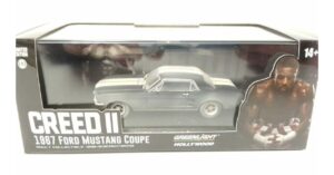 Greenlight 86621 1/43 1967 Ford MUSTANG Coupe Creed II Black/White Weathered