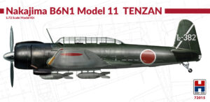 HOBBY2000 72015 1/72 Nakajima B6N1  Model 12 Tenzan Plastic Kit