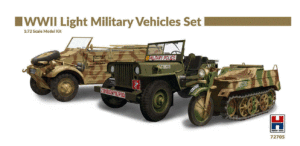 Hobby 2000 72705 1:72 WWII Light Military Vehicles Set ex-ACADEMY + CARTOGRAF
