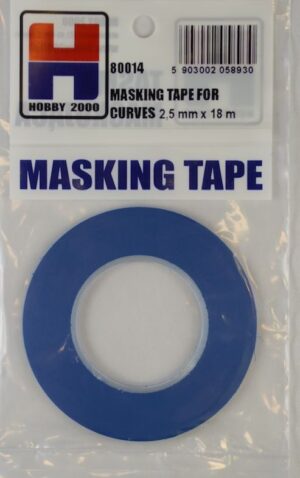 HOBBY 2000 Masking Tape For Curves 2,5mm x 18m H2K80014