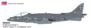 HOBBYMASTER HA2632 1/72 AV-EB Harrier II 163879 VMA-211 US Marines 2013 Diecast