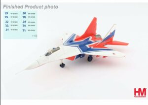 Hobby Master Aviation 1:72 MIG-29 Strizhi Aerobatic Team Russian 2019 HA6511B THFS