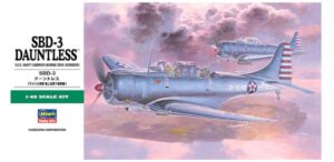 Hasegawa 1:48 US Navy Douglas Sbd-3 Dauntless Dive Bmober HAJT19 HELL IN THE PACIFIC