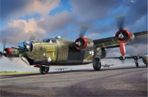 Hobbyboss 81774 1/48 USAAF Consolidated B-24J Liberator Model Kit Overlord EOL