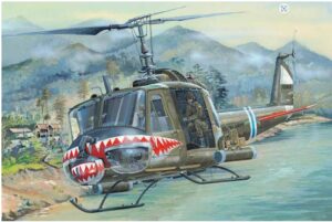 Hobbyboss 81806 - 1/18 Bell UH-1 Huey B model kit