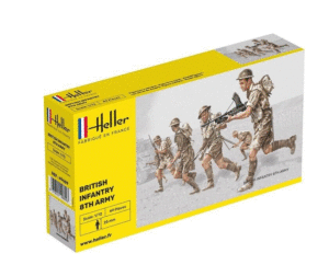 Heller 49609 1:72 WW2 British Infantry 8th Army BRITISH ARMY BATTLE SCHOOL