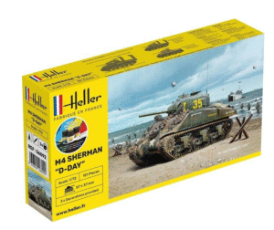 Heller 56892 1:72 Starter Kit Sherman "D-Day " - New Overlord