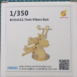 VERY FIRE 1/350 ROYAL NAVY 12.7MM VICKERS GUN SET 8 GUNS HMS02