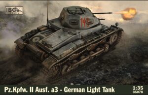 IBG 35078 1/35 Pz.Kpfw. II Ausf. a3 - German Light Tank Model Kit