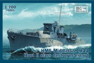 IBG Model 1/700  HMS Middleton 1943 Hunt II Class Destroyer 70005