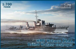 IBG MODELS 1/700 HMS Hotspur 1941 British H-class destroyer 70009