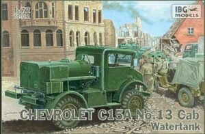 IBG Models 1/72 Chevrolet C15A Water Tanker No.13 Cab 72012 Logistics and Support Overlord